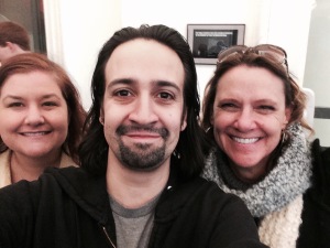 Lin-Manuel Miranda takes a we-fi with Emma n Me at the Public Theater, Manhattan, NY 